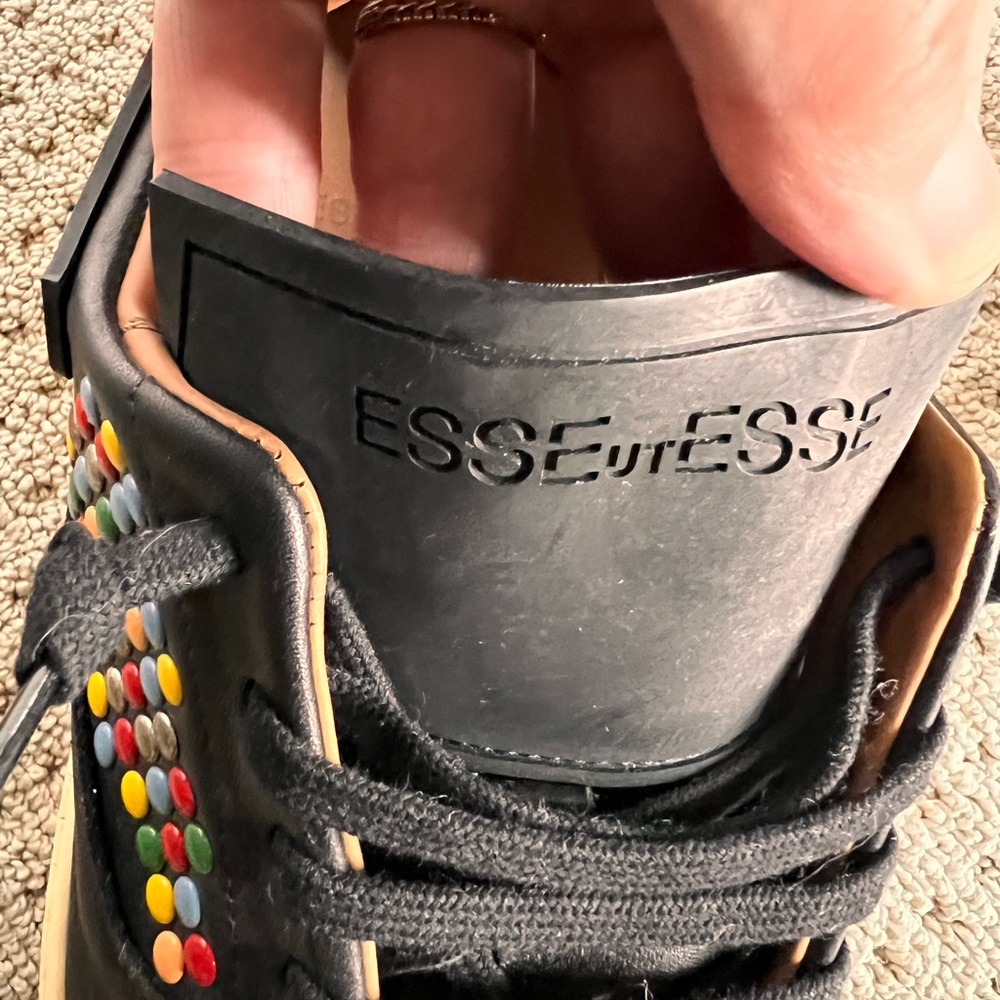 Esseuttese black smarty sneakers. Size 39 - Picture 5 of 7